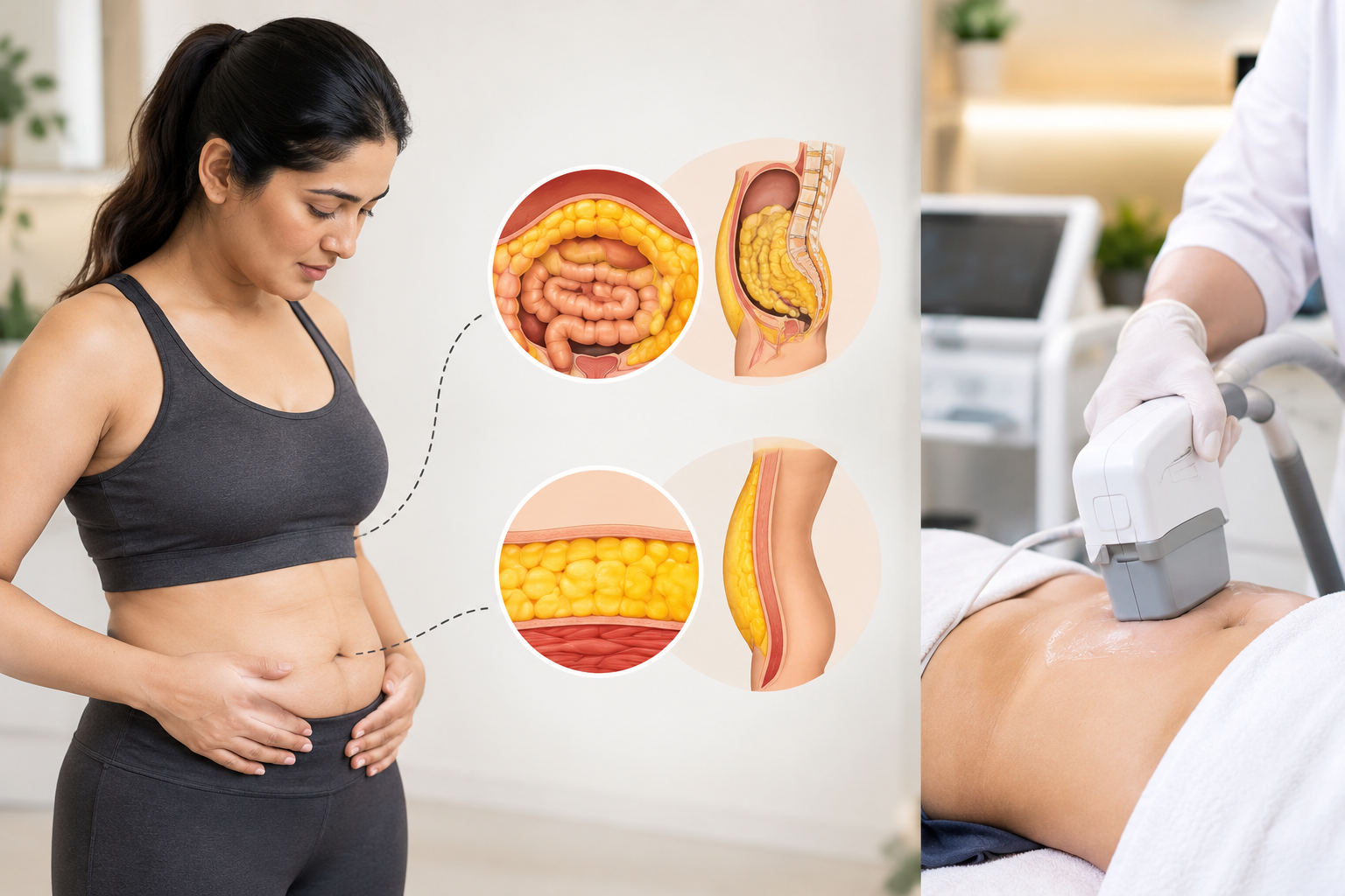 Visceral vs Subcutaneous Belly Fat: Which Can Non-Surgical Treatment Target?